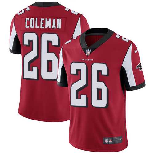 Nike Atlanta Falcons #26 Tevin Coleman Red Team Color NFL Vapor Untouchable Limited Jersey,We sell and wholesale Nike Atlanta Falcons #26 Tevin Coleman Red Team Color NFL Vapor Untouchable Limited Jersey on line form chian!
